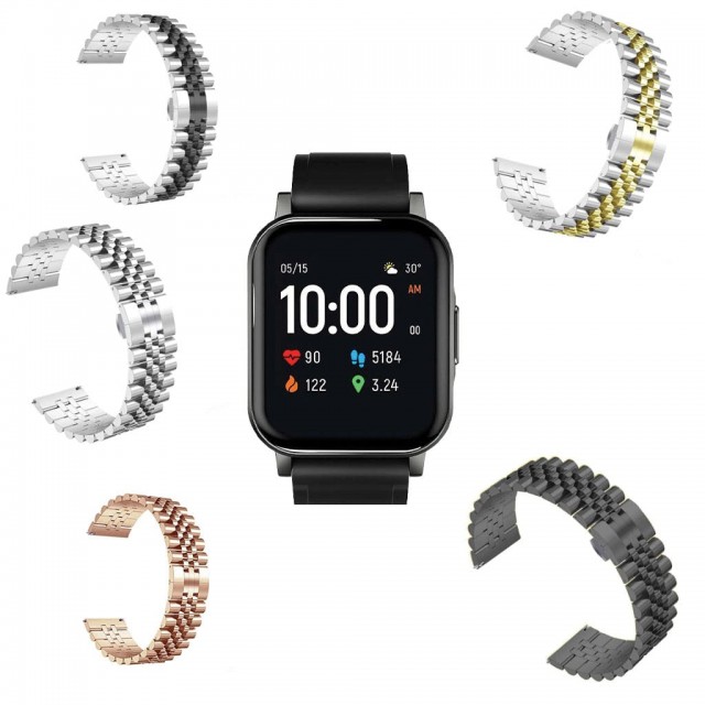 بند ساعت هوشمند Haylou Ls02 استیل 5Rows
