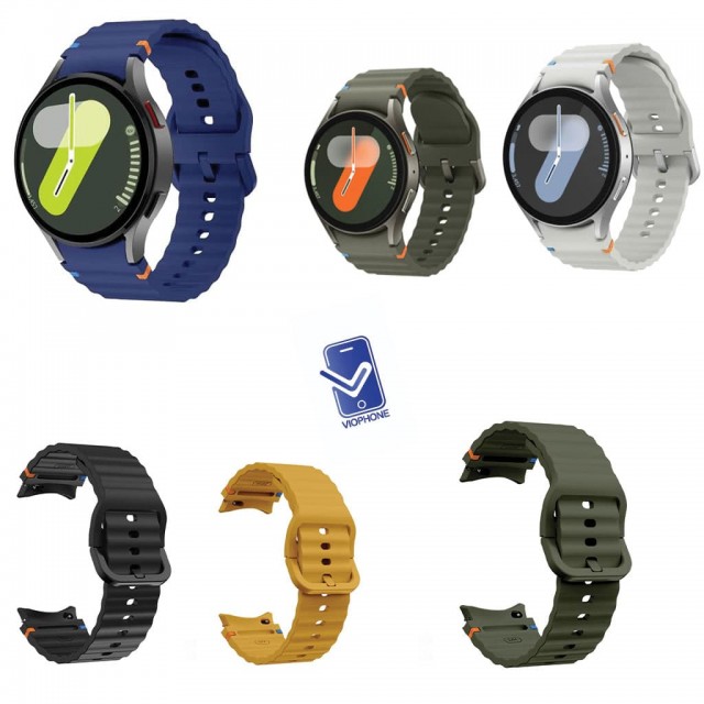 بند سیلیکونی اورجینال ساعت هوشمند سامسونگ گلکسی واچ 7 مدل Wawe