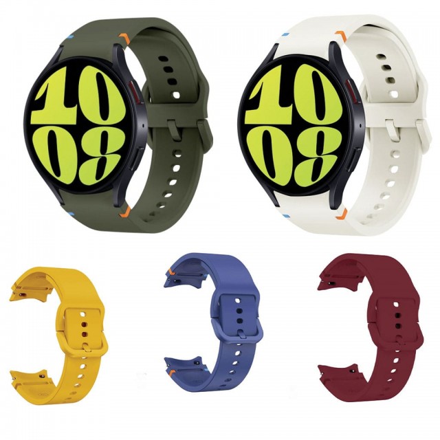 بند سیلیکونی ساعت هوشمند سامسونگ Galaxy Watch 6 مدل Flat Sewing