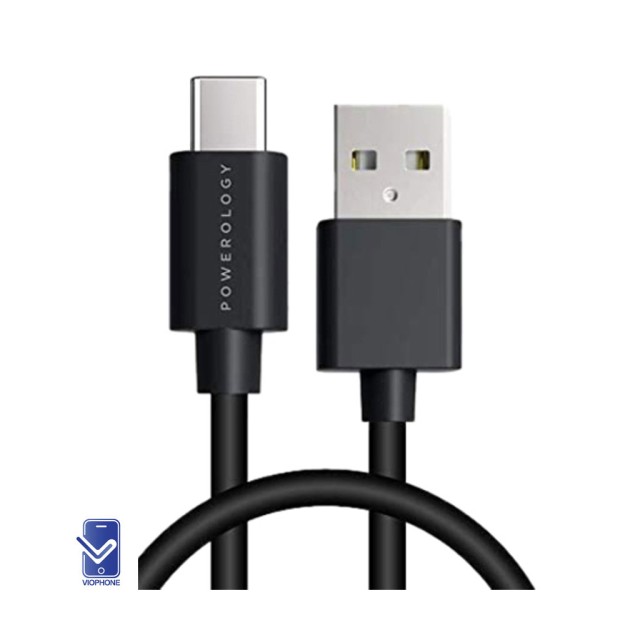 کابل شارژ USB به تایپ سی پاورولوژی 1.2 متر مدل Powerolgy PUC3ABK