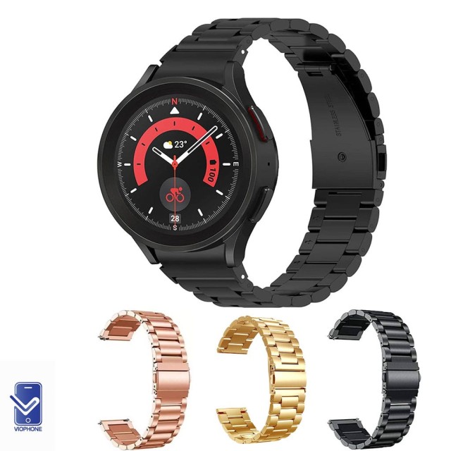 بند ساعت هوشمند سامسونگ گلکسی Watch 5 pro استیل 3Rows