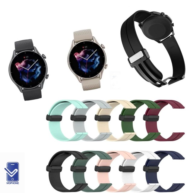 بند سیلیکونی ساعت امازفیت GTR 3 Pro مدل Magnetic Buckle