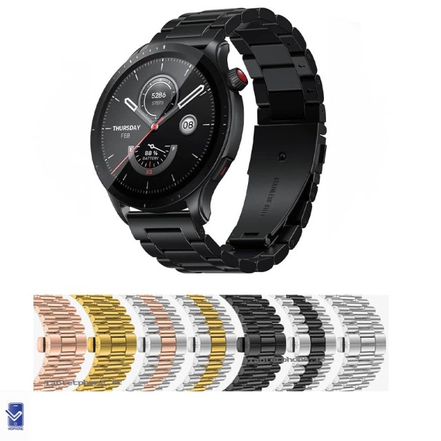 بند ساعت امیزفیت GTR 4 استیل 3Rows