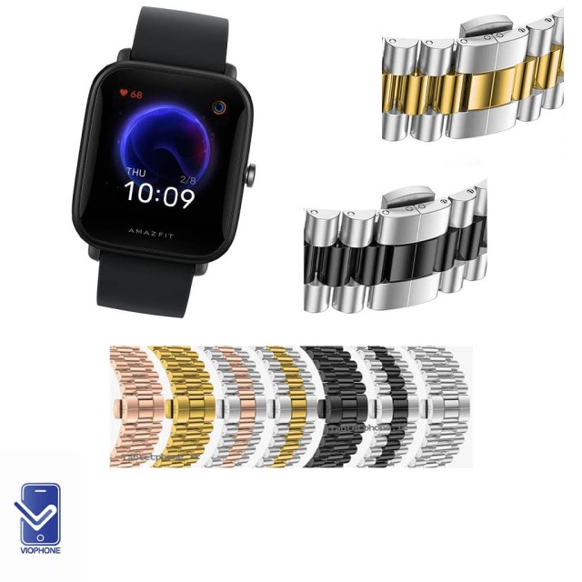 بند ساعت امیزفیتBipU استیل 3Rows