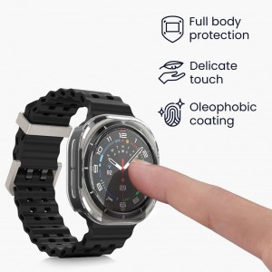 گلس و محافظ صفحه  ساعت هوشمند سامسونگ Galaxy Watch Ultra مدل شفاف