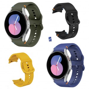 بند سیلیکونی ساعت هوشمند سامسونگ Galaxy Watch 5 مدل Flat Sewing