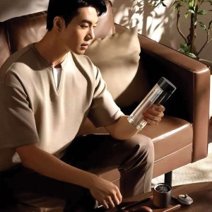 فلاسک شیشه‌ای دو لایه مسافرتی  میجیا شیائومی  مدل MJBLB01PL