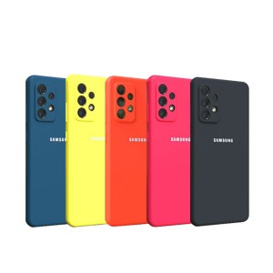 کاور سیلیکونی با محافظ دوربین مناسب برای گوشی موبایل سامسونگ Galaxy A53 5G
