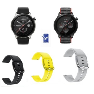 بند ساعت Amazfit GTR4 سیلیکونی طرح اکتیو