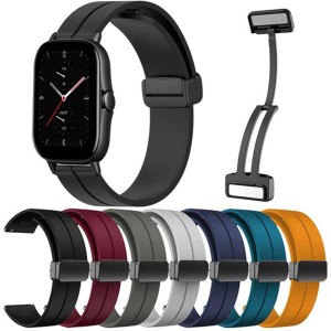 بند سیلیکونی ساعت امازفیت GTS 2 مدل Magnetic Buckle