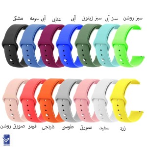 بند سیلیکونی ساعت Amazfit GTS2 Xiaomi مدل دکمه ای