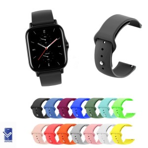بند سیلیکونی ساعت Amazfit GTS2 Xiaomi مدل دکمه ای