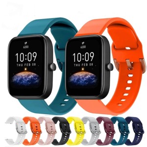 بند ساعت Amazfit Bip 3/3pro سیلیکونی طرح اکتیو