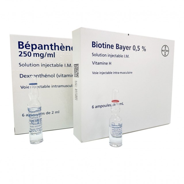 آمپول بیوتن و بپانتن بایر Biotine and Bepanthene Bayer