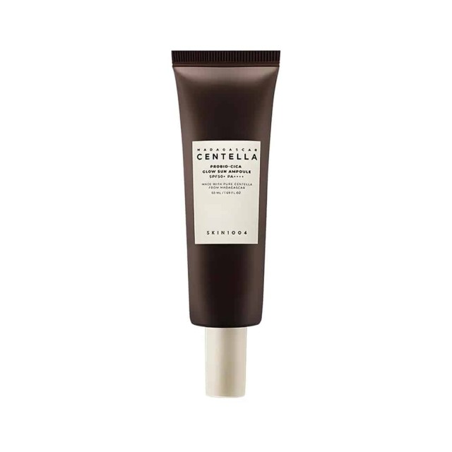 ضد آفتاب آمپولی تقویت کننده و درخشان کننده پروبیو سیکا اسکین 1004 Skin1004 Probio-Cica Glow Sun Ampoule SPF50