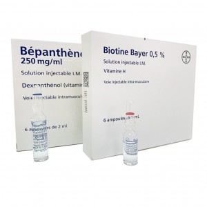 آمپول بیوتن و بپانتن بایر Biotine and Bepanthene Bayer