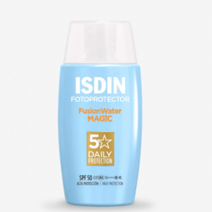 ضد آفتاب فوق العاده سبک فیوژن واتر مجیک ایزدین با SPF50 و حجم 50 میل Isdin Fusion Water MAGIC SPF 50