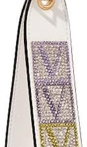 آویز نگینی سفید