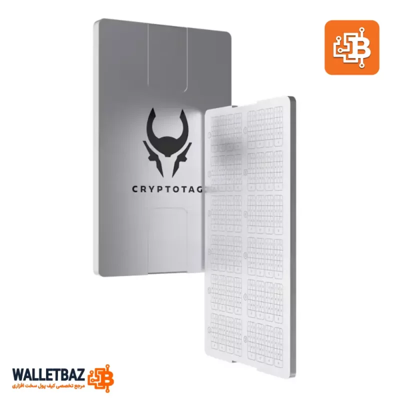محافظ فولادی عبارات بازیابی کریپتوتگ زئوس CRYPTOTAG ZEUS