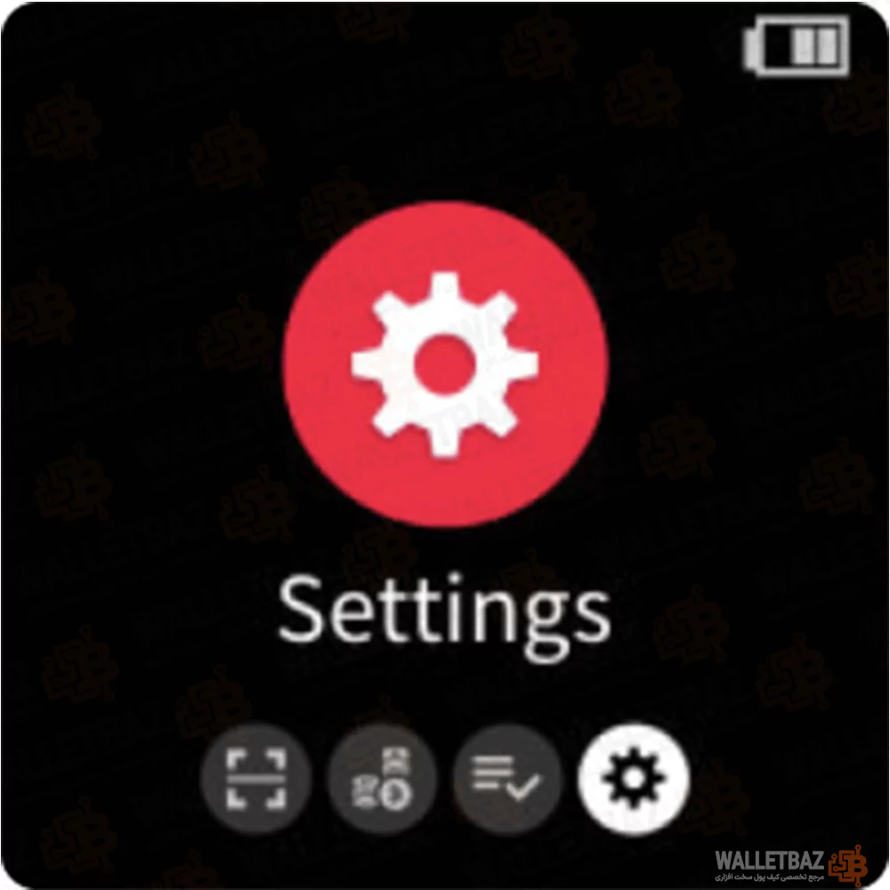 Settings in safepal S1