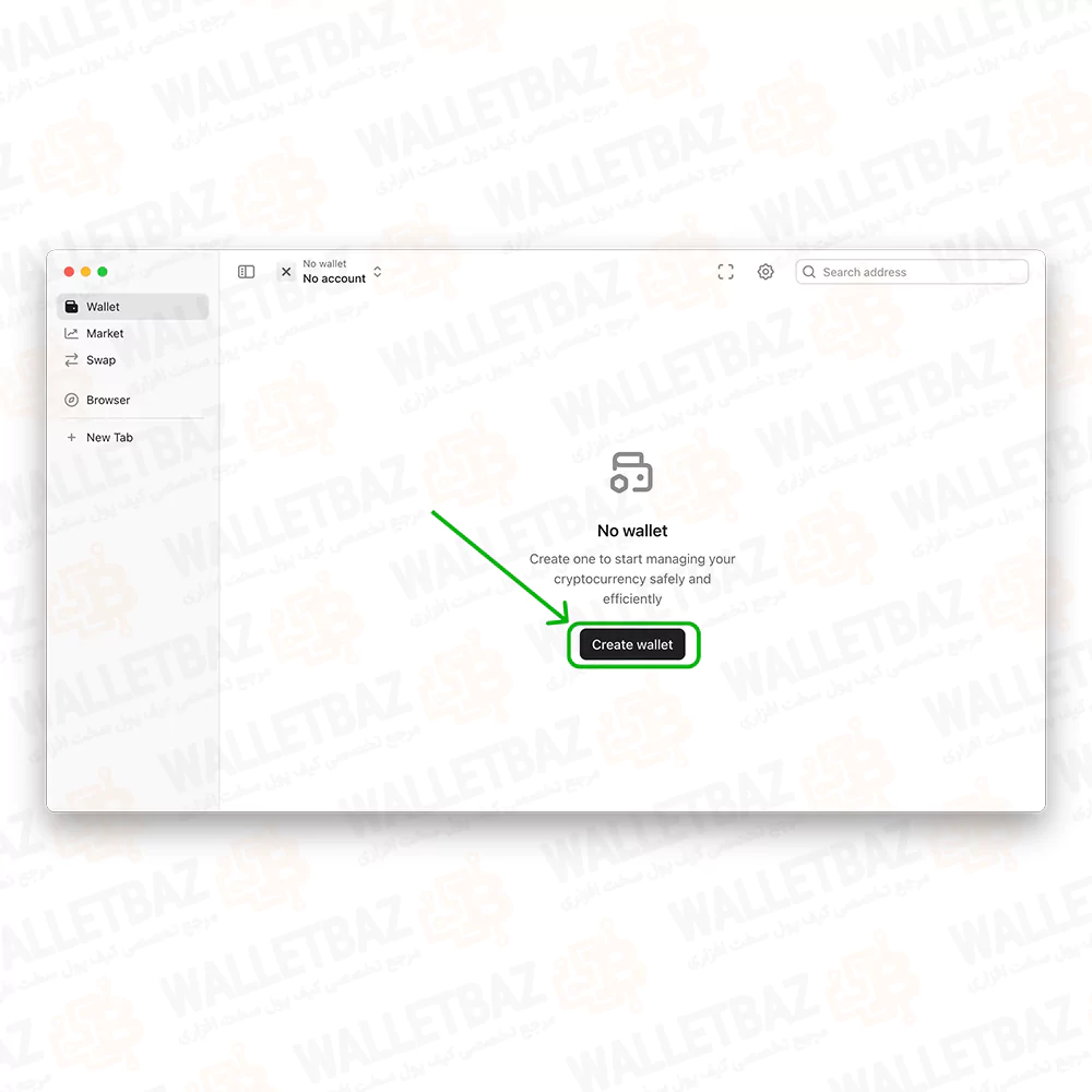 ایجاد آدرس در Onekey app نسخه ویندوز برای وان کی کلاسیک
