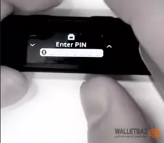 وارد کردن پین کد در بازیابی لجر