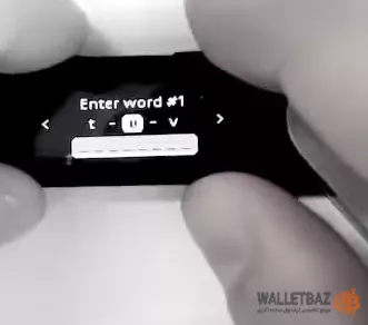 وارد کردن عبارت بازیابی در لجر (Ledger)