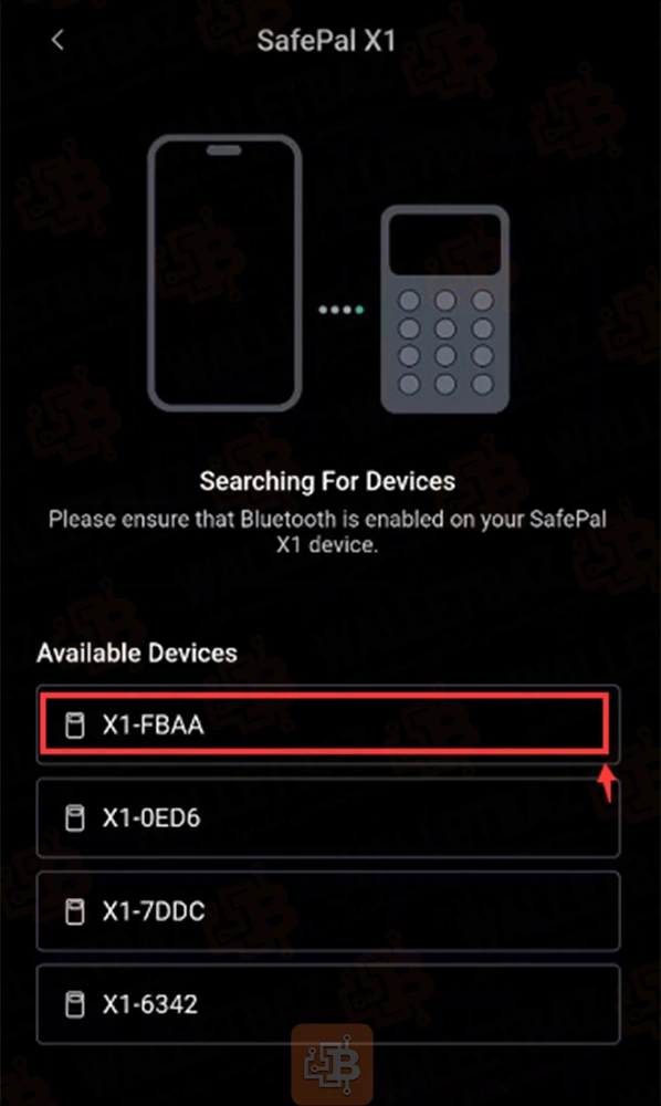 choosing wallet bluetooth name safepal app