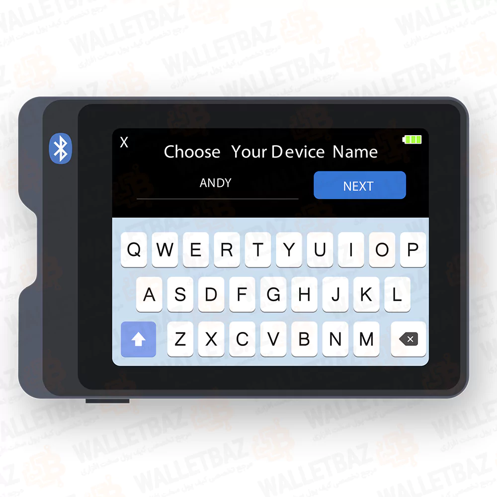 انتخاب نام برای کیف پول Secux w20
