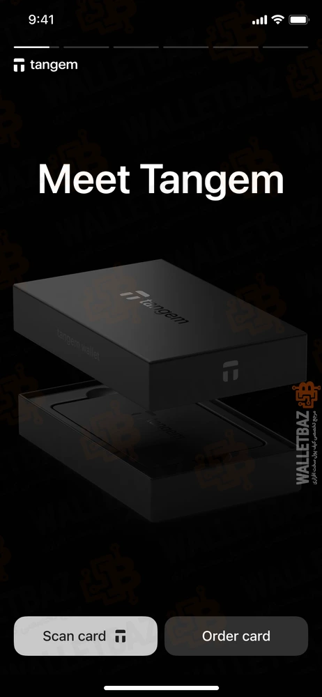 Meet tangem screen on tangem app