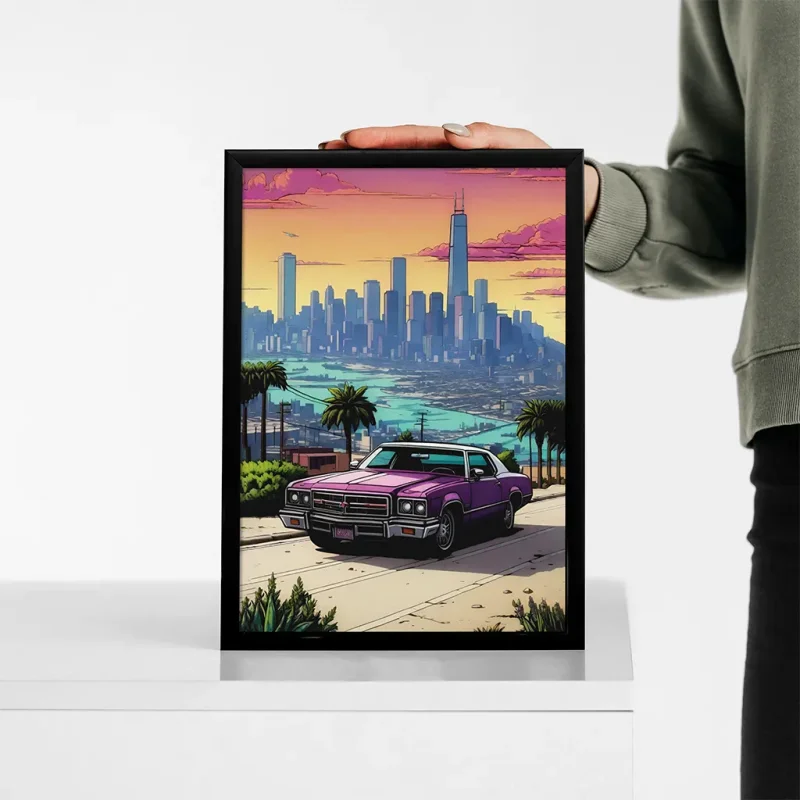 تابلو وال سنس مدل گیمینگ طرح  (G703)GTA