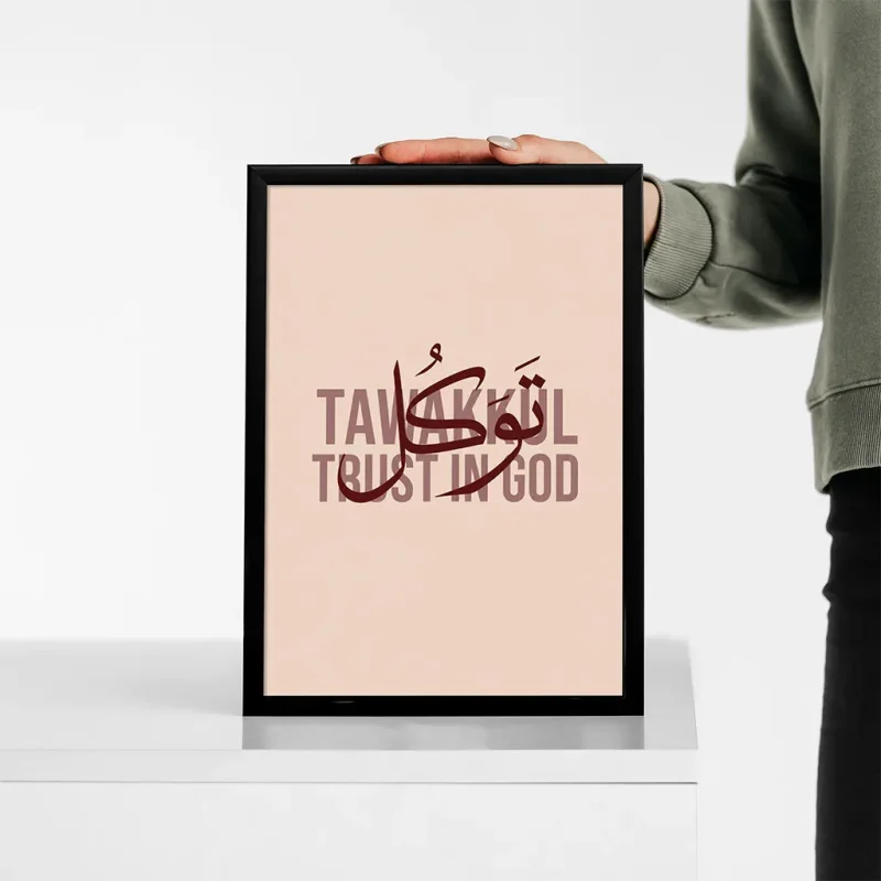 تابلو وال سنس مدل پینترستی طرح تایپوگرافی P129
