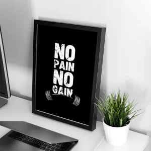 تابلو مدل انگیزشی طرح No pain No gain