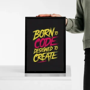 تابلو وال سنس مدل برنامه نویسی طرح Born to code