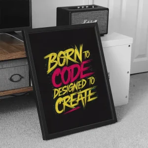 تابلو مدل برنامه نویسی طرح Born to code