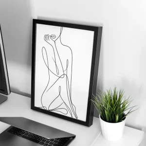 تابلو مدل پینترستی طرح فیگور مینیمال