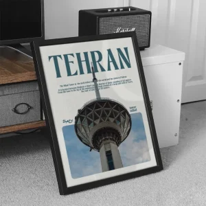 تابلو وال سنس مدل ایران طرح برج میلاد تهران