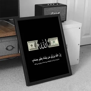 تابلو وال سنس مدل پینترستی طرح دلار