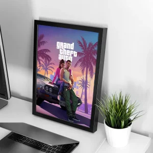 تابلو وال سنس مدل گیمینگ طرح GTA