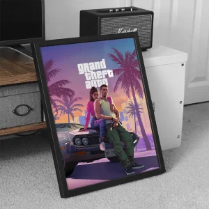 تابلو وال سنس مدل گیمینگ طرح GTA
