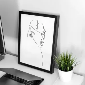 تابلو وال سنس مدل پینترستی طرح آغوش