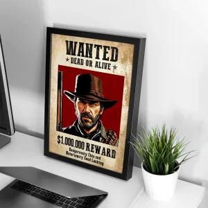 تابلو وال سنس مدل گیمینگ طرح  Red dead