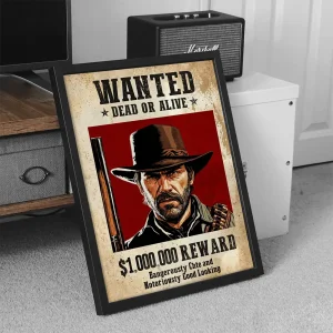 تابلو وال سنس مدل گیمینگ طرح  Red dead