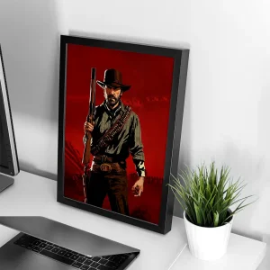 تابلو وال سنس مدل گیمینگ طرح Red dead(G601)