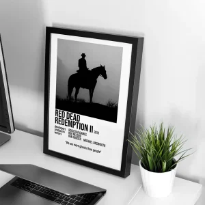 تابلو وال سنس مدل گیمینگ طرح Red dead(G602)