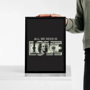 تابلو وال سنس مدل پینترستی طرح All we need