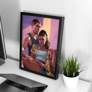 تابلو وال سنس مدل گیمینگ طرح G704 GTA