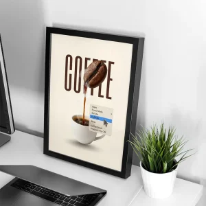 تابلو وال سنس مدل پینترستی طرح  قهوه
