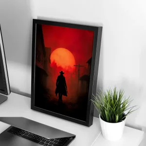 تابلو وال سنس مدل گیمینگ طرح Red dead(G604)
