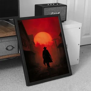 تابلو وال سنس مدل گیمینگ طرح Red dead(G604)